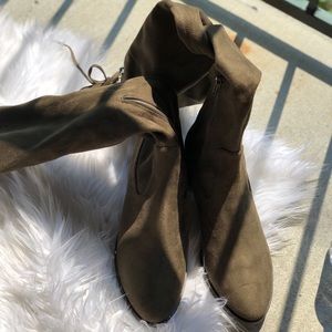 Woman’s suede boot